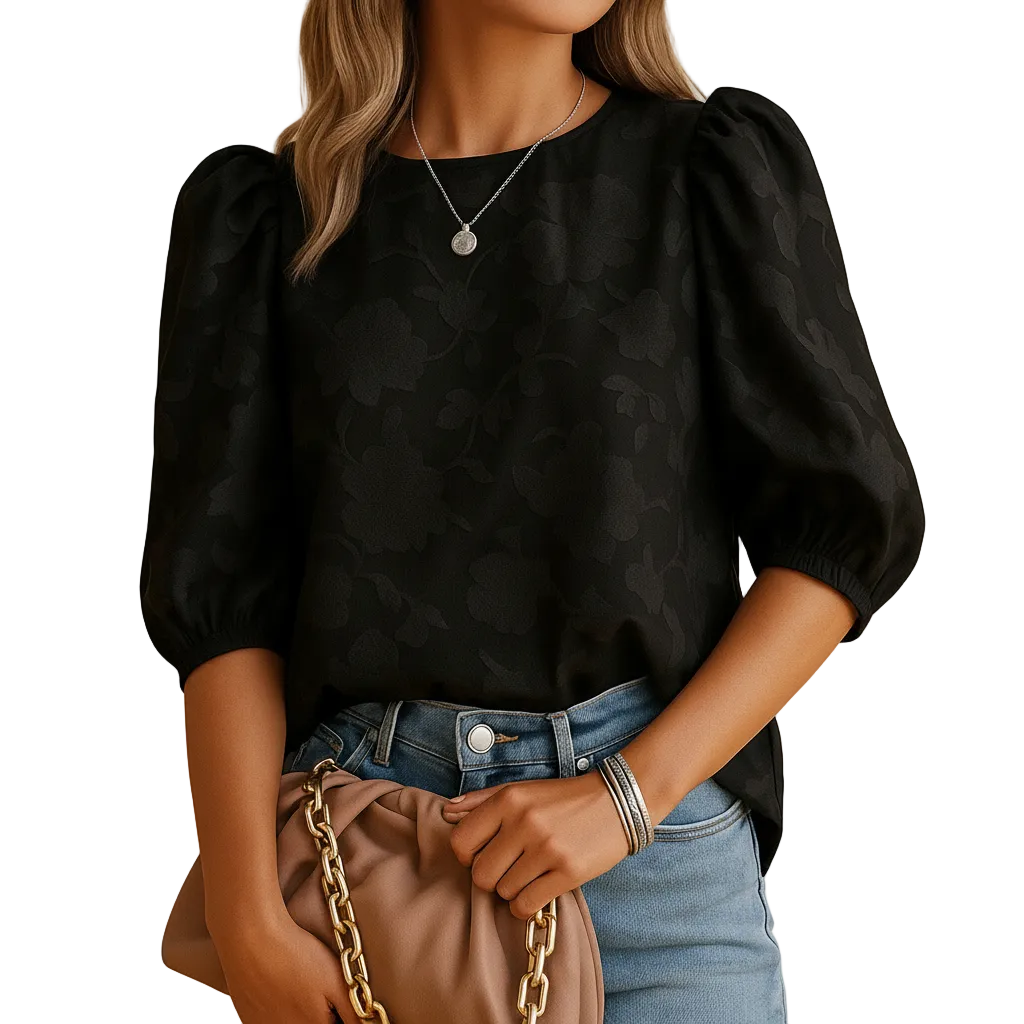 Women’s comfortable floral print blouse