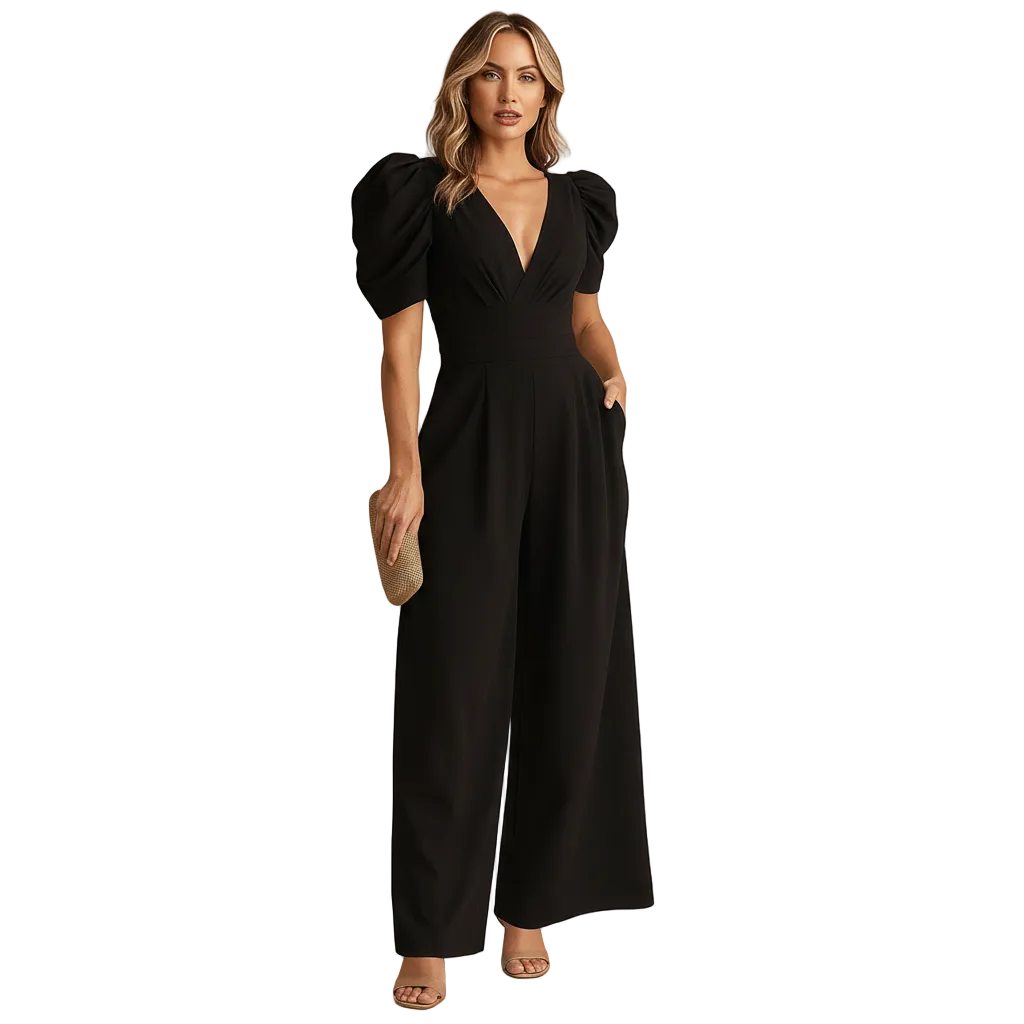 Women’s tailored evening jumpsuit style