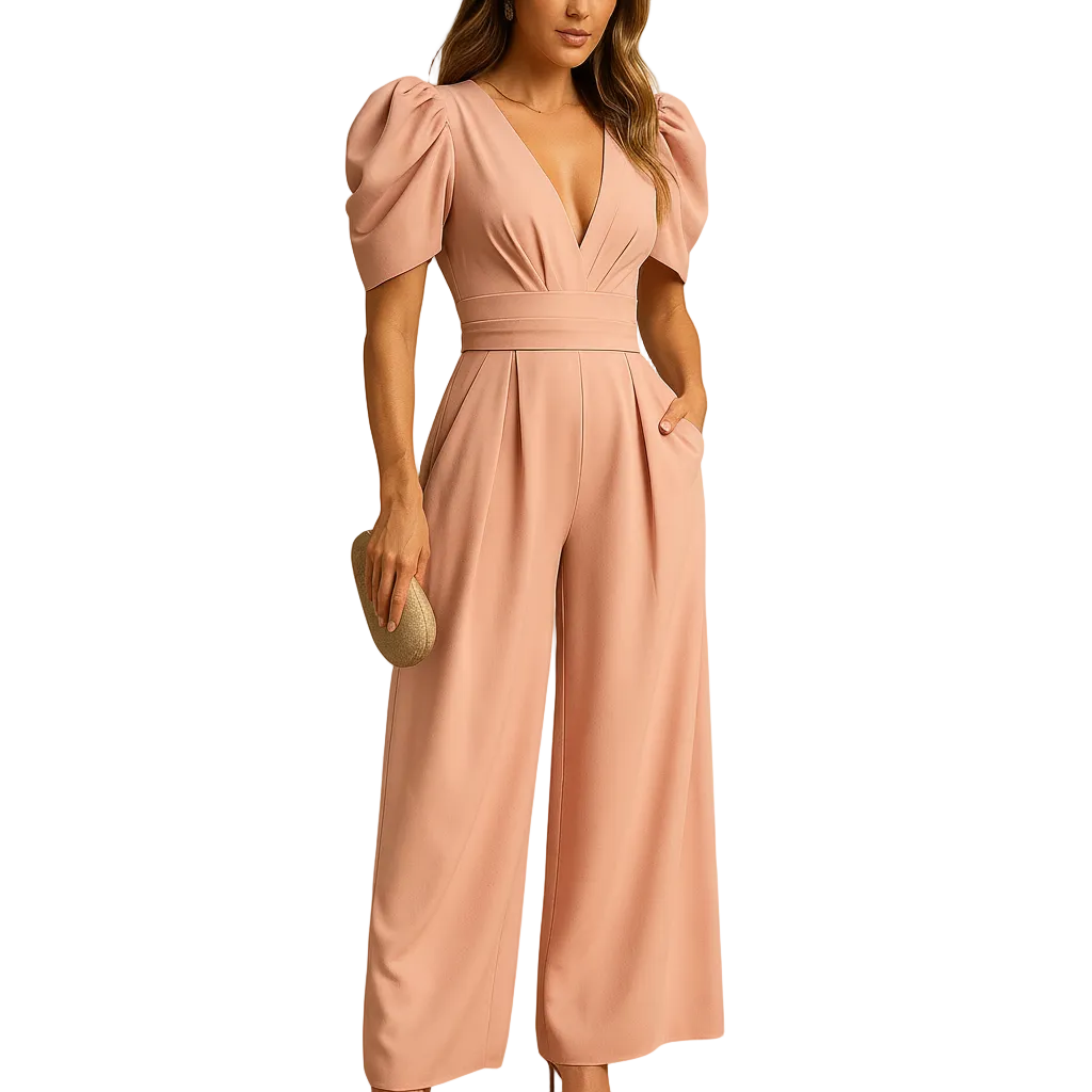 Women’s elegant long formal jumpsuit outfit