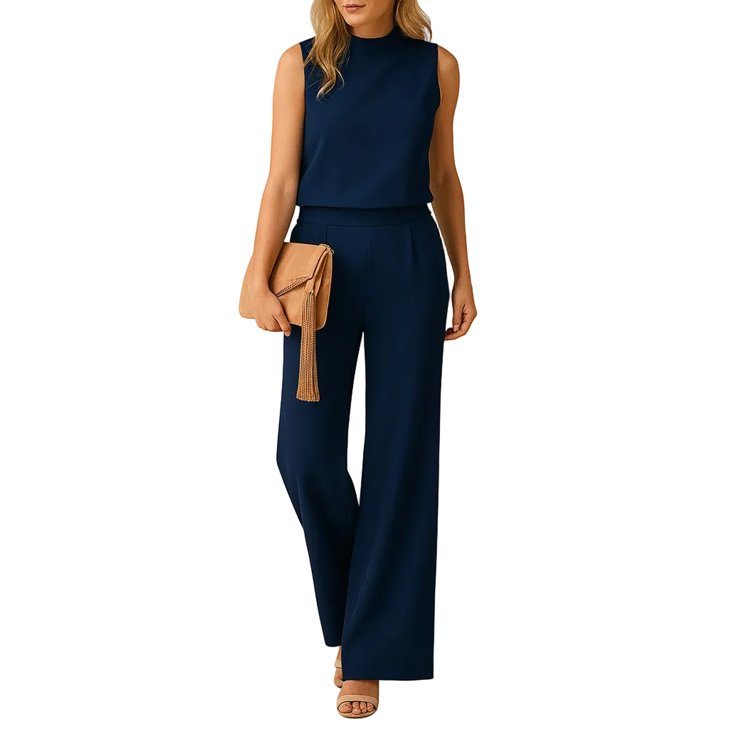 Women’s stylish wide-leg one-piece outfit