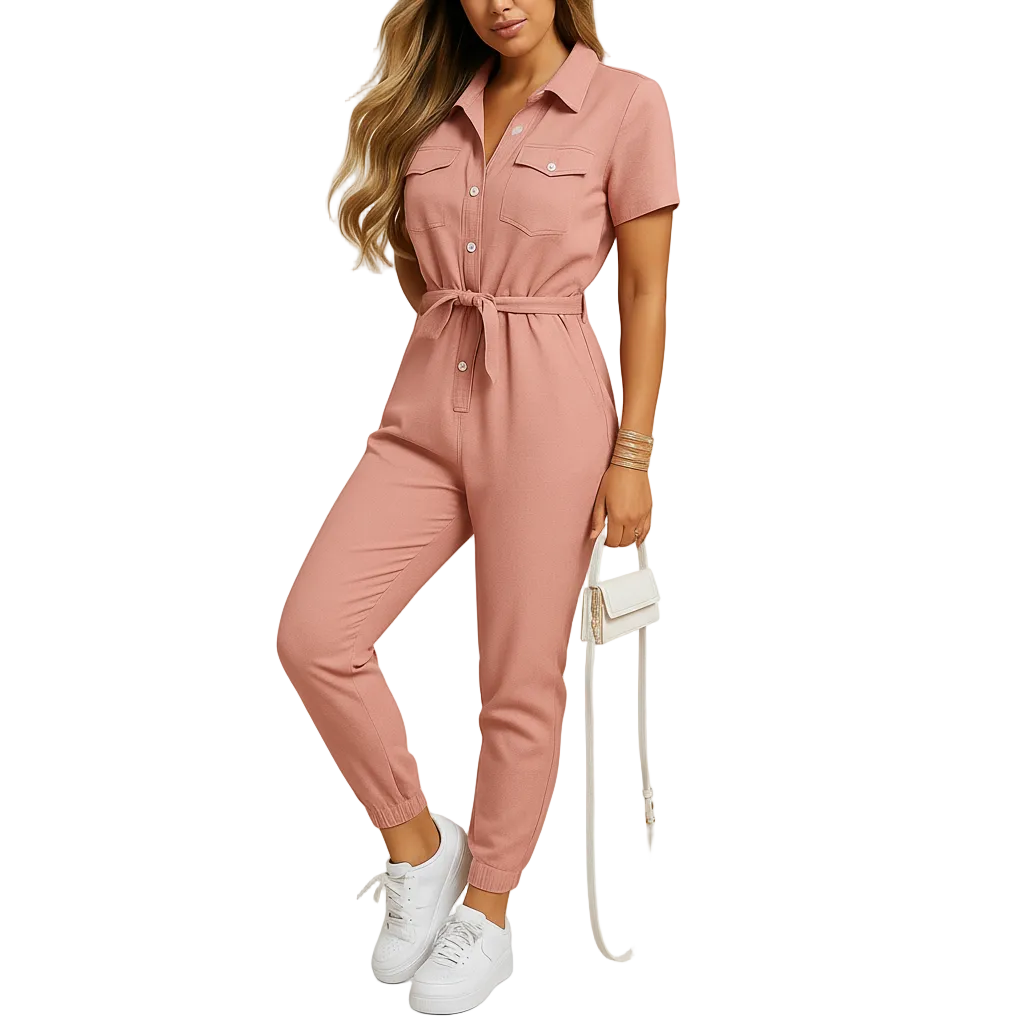 Women’s refined button-front outfit