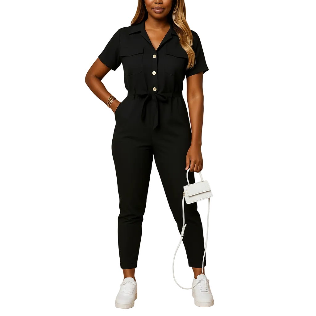 Women’s stylish tailored one-piece outfit
