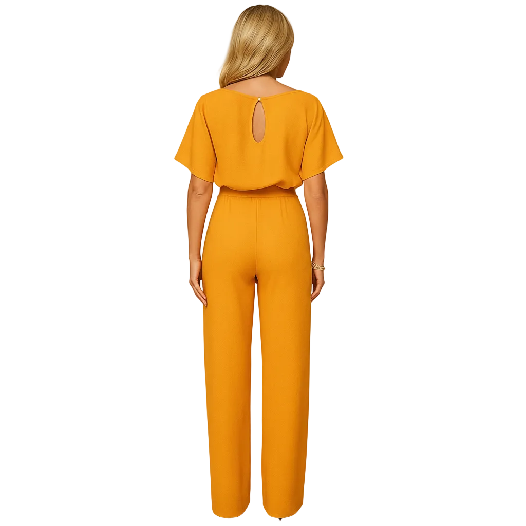 Women’s modern lace-up jumpsuit design