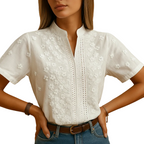 Women’s professional white work blouse